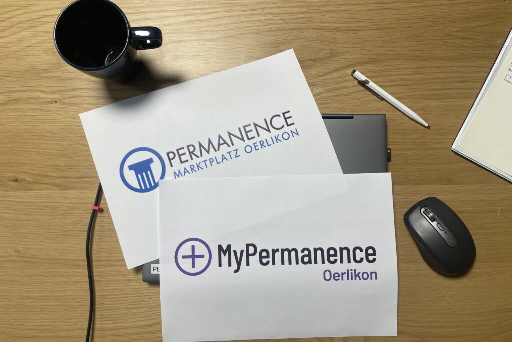 Rebranding Namenwechsel und neues Markenzeichen zu MyPermanence Oerlikon